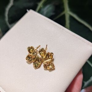 Elegant Gold Leaf Earrings